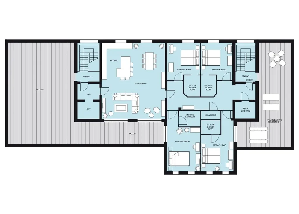 APARTMENT 308 FLOORPLAN
